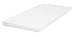 Babymore Aston Drop Side Cot Bed (White) with Foam Mattress