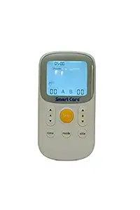 SMARTCARE Electric Tens Massager Nerve Stimulator SC-200 Pain Relief Digital Therapy Machine for Relaxation (White)