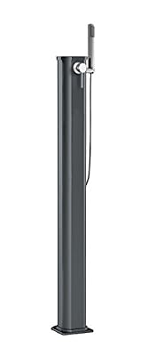 Arkema Design Jolly Go Douche solaire Aluminium Anthracite ARKEMA JG 140-7016 Douche solaire Design droit entièrement en aluminium traité avec un produit anti-corrosion avec revêtement poudre réservoir d'une capacité de 23 litres Hauteur 115 cm Poids…
