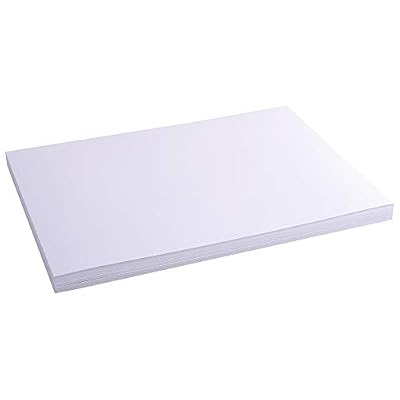 Exacompta 13304E Etui 100 Fiches Bristol Blanc 297/420