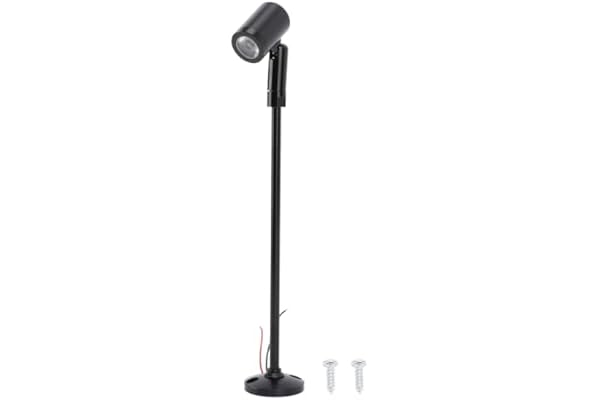 Garosa Mini LED Floodlight Jewelry Display DC12V Black | Mini LED Floodlight Jewelry Display Light Fixture DC12V Vertical Mini Art Lamp Wardrobe Eye Care Porch Display Cabinet
