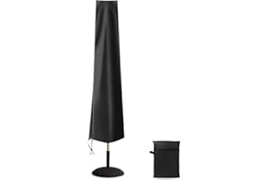 Erato Funda para Sombrilla, Funda Protectora para Sombrilla, Funda para Sombrilla de Jardín 420D Impermeable Resistente a los Rayos UV con Cremallera para Sombrillas Cuadradas de 3 m de Diámetro