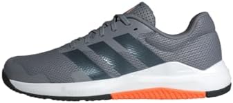 adidas Uomo Dropset Base Training Shoes, Grey/Grey Five/Lucid Orange, 44 2/3 EU