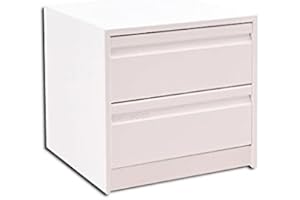 ARELWOOD . com - Cajonera para Armario, Montada, Frente Postformado, Color Blanco, 40 cm Ancho x 45 cm Fondo - 2 Cajones 16 cm. Alto 40,8 cm. ENTREGA A PIE DE CALLE