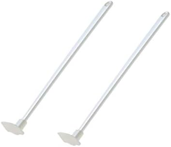 BESTONZON 2 pieces silicone scraper spatula long handle dough scraper dough spatula for bottles butter jam jars preserving jars (white)