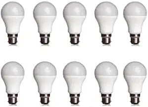 9-Watt Base B22 LED Bulb (Pack of 10, Cool White) Sold by MAHID HASAN