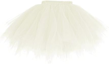 Tulle Skirt "Antoinette" for Adults with Handkerchief Hem - Tutu Petticoat Rockabilly Vintage Bachelorette - Ivory