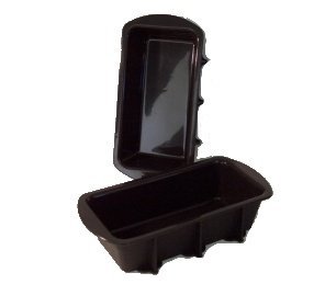 Kleine Kastenform 2er, 19 cm x 9 cm x 5 cm, strapazierfähiges Silikon mit Antihaftwirkung, 10 Jahre Garantie