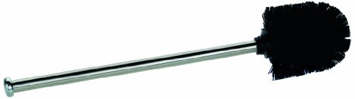 kela 18962 Limbio - Escobilla con Mango de Acero Inoxidable (7,5 x 35,5 cm), Color Negro