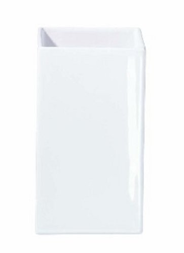 ASA 4606005 Blumenvase Keramik 11.50 x 11.50 x 21.0 cm, weiß