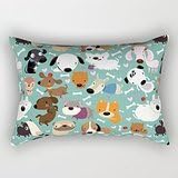 18 X 26 Inches / 45 By 65 Cm Dogs Pillow Cases ,both Sides Ornament And Gift To Bar,kids,wedding,study Room,lounge,gril Friend
