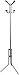 8 Hook Steel Hat Clothes Jacket Coat Umbrella Storage Organiser Stand Rack 178cm SILVER