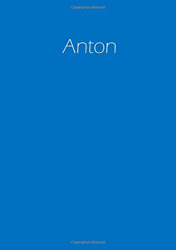 Preisvergleich Produktbild Notizbuch - Anton: DIN A4 - blanko