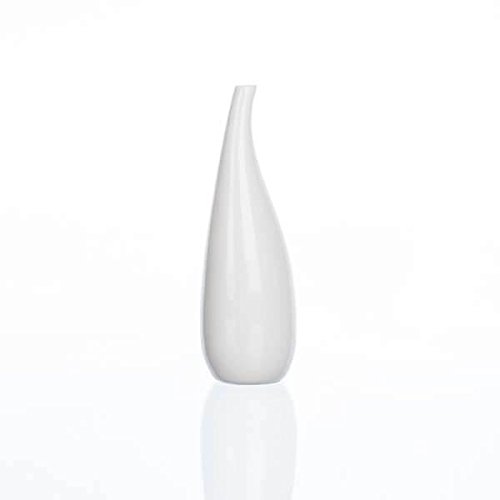 SANDRA RICH, Porzellan- VASE "CURVED" 15 cm. Für Einzelblumen. (Nur für Trockendeko)