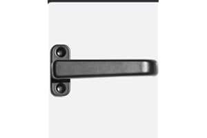 Pettiti Giuseppe Spa, MEZZA MANIGLIA in ALLUMINIO per PERSIANE BLINDATE VERNICIATA (Nero)