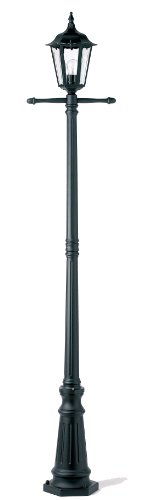 Black Single 6 sided traditional  2m lamp post
