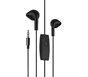 ENGARY Ultra bass Earphones/Headphones with mic Compatible for Samsung Original handsfree for Android/iOS Devices, Ear Phone?s for Laptop, pc, Tablet and Girls and Boys for Sports (Black, 3.5mm Jack)