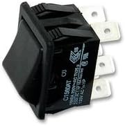 STD ROCKER NON-ILLUM DPDT C1560ATAAB By ARCOLECTRIC