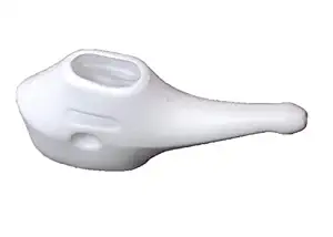 Pin to Pen Durable Plastic Unbreakable Jal Neti Pot With Jal Neti Salt