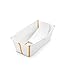 Produktbild Stokke Flexi Bath Bundle - Badewanne inklusive Stokke Newborn Support für Babys, Kleinkinder & Kinder - Extrem leicht und zusammenklappbar - Farbe: White Yellow