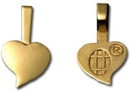 Large 18k Gold Plated Jewelry Heart Bails - 25 Pack by Aanraku Studios