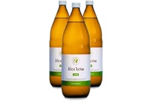 ‎MOTHER EARTH PRODUCTS Mother Earth Products | 100% Bio Aloe Vera Direktsaft mit Gelstücken ohne Zusätze | Reines inneres Gel des Aloe Vera Blattes zum trinken | 1200mg/l Aloverose | 3 x 1000ml