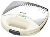 VST039 2 Slice Sandwich Toaster with Non-Stick Plates in Cream
