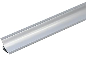CEZAR 2,5 Meters 98,42" Kitchen Worktop Profile Strip Corner PVC 33mm with Accessories Edging splashback TMW Profiles (Aluminium, End caps (Left + Right))