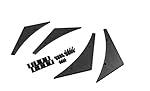 COOLPOW Fit Front Bumper Lip Splitter Fins Body Spoiler Canards Valence Chin