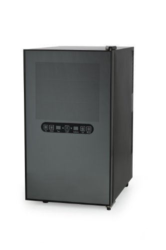 Amstyle Design Weinkühlschrank 2 Temperaturzonen Klima-Zonen Schwarz 48 Liter 18 Flachen Getränkekühlschrank 8-18°C Weinkühler Weinklimaschrank Glastür Freistehend Rot & Weißwein Höhe 64cm (EEK: C) - 25