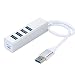 Produktbild Prevently 5 Port USB 3.0 Hub Anker Ultra Slim Extra Leicht Aluminium Portable Data Hub mit 20W Power Adapter für PC USB Flash Drives und Andere Geräte