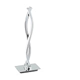 tischleuchte chrom brilliant Moderne LED Technik EGLO Tischleuchte, Aluminium, Integriert, Chrom, Weiß, 16 x 10 x 46 cm