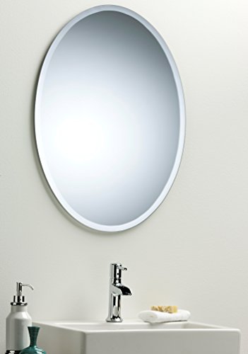 Oval Badezimmerspiegel, Badspiegel, Wandspiegel, Spiegel, Schöne Qualität Spiegel für Ihr Bad, Schlafzimmer, Halle oder andere Räume in Ihrem Zuhause - 50cm x40cm