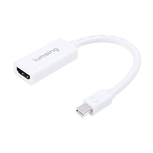 Lumsing Mini Displayport (Thunderbolt-Port kompatibel) Mini-DP 1.2 zu HDMI 1.4-Adapter für Mac Book, Imac und mehr, DP v1.2 Unterstützung 4Kx2K 6ft / 1.8M in Schwarz