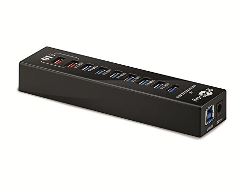 Preisvergleich Produktbild Goobay 67836 9-fach USB-HUB 3.0, schwarz