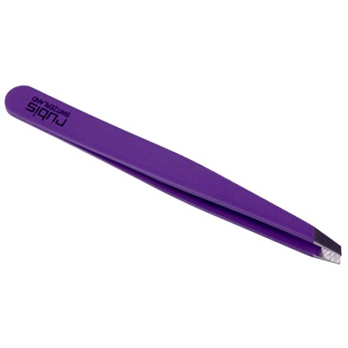 Rubis Switerland Stainless Steel Slanted Tweezer Satin Mauve