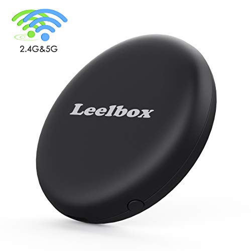 Leelbox Chromecast, Dongle d'affichage WiFi Adaptateur de récepteur de télévision numérique, Soutenir l'OTA?Récepteur Wi-FI Mini écran 1080P HDMI TV Miracast DLNA Airplay pour iOS/Android/iPad