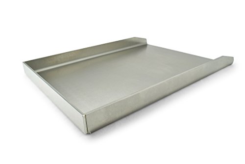Grillplatte / Grillblech / Plancha | Edelstahl | Massiv (Groß – 40 x 30cm) - 2
