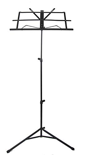 Mayfield Plaza Atril Musica Portatil Plegable para Partitura con Funda Negro