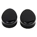 Produktbild Piercing Schmuck, Ohr Tunnel Flesh Plug,Ohrstecker Set, Double Flared Tunnel, Stein, Ohr Dehnstabr Taper Stecker Expander, 5-25mm, 1 Paar - Obsidian, 25mm