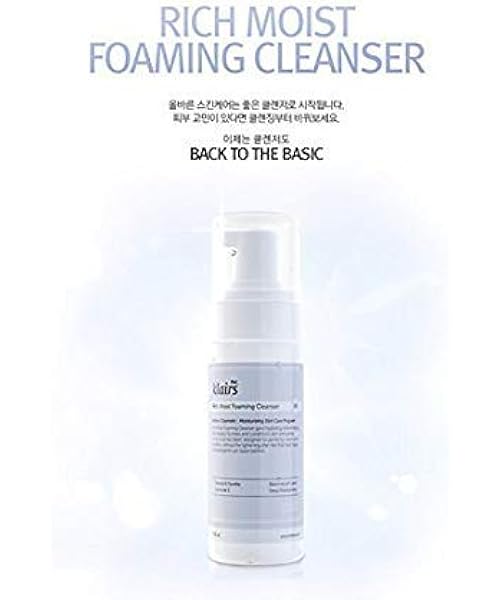 klairs moist foaming cleanser