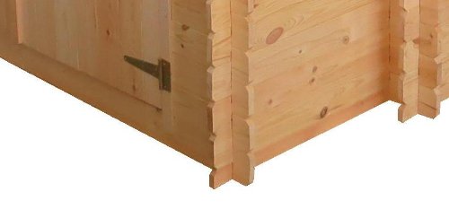 Gartenhaus Graz – 2,56 x 2,00 Meter aus 19mm Blockbohlen mit extra Lagerraum - 7