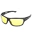 Elligator NightDrive Night Vision Anti Glare Wrap Unisex Sunglasses Pack Of 2 (NVL01|Yellow & White) RS.299.00