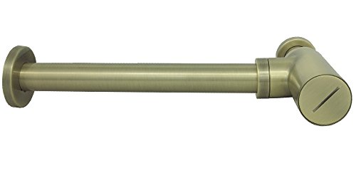 Flaschensifon Flaschensiphon Siphon Geruchsverschluss Flaschengeruchsverschluss Siphon Sifon Geruchsverschluss Ablaufgarnitur Ablaufverbindung Röhrensiphon zylindrische Form Röhrengeruchsverschluss für Waschtisch Waschbecken Retro Bronze 2100 - 3