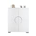 Produktbild Exklusives Highboard ZEN Hochglanz weiß 120cm mit Edelstahl Applikationen Schrank Anrichte