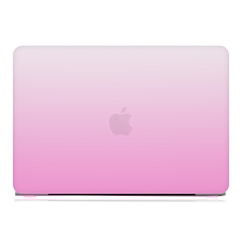 kwmobile Hardcase Laptop Hülle für Apple MacBook Pro Retina 15″ (ab Anfang 2013) – Zwei Farben Design Pink Transparent dünne gummierte Schutzhülle Cover Case Tasche - 2