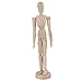 Price comparison product image 7°MR Ornaments Wooden Manikin Jointed Doll Model Painting Artist Drawing Sketch Mannequin Home Figurines Miniatures Decor (Size : M 5.5 inches)