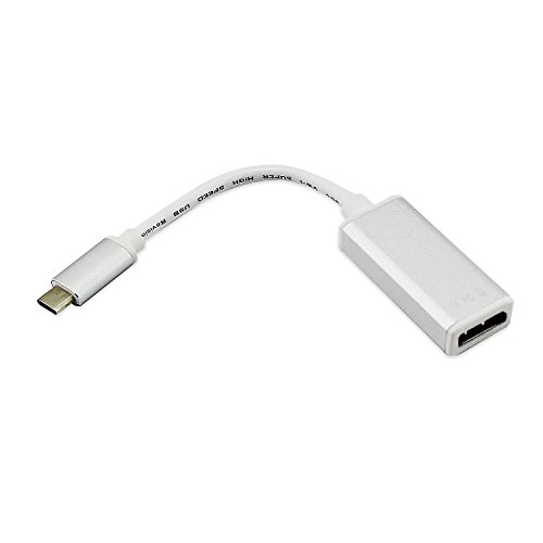 USB 3.1 Typ C Stecker auf Buchse Adapter Displayport DP Stecker Kabel für Macbook Nokia N1 Tablet Phones (Silver) - 3