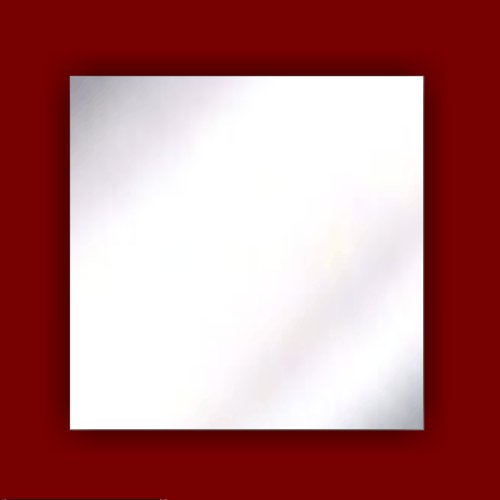 MIRRORS-INTERIORS Wandspiegel, quadratisch, splitterfestes Acrylglas, 10 cm 50 cm - 3