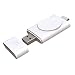 Produktbild Faderr Kabelloses Ladegerät, tragbar, Dual Stecker, USB, magnetisch, kabellos, Mini-USB-Ladegerät, für Iwatch 1, 2, 3, 4, weiß, Free Size